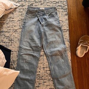 Agolde Denim Cross Over Jeans